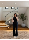 LACİVERT OMUZ DÜĞME DETAY TAKIM -9215