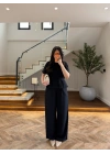 LACİVERT PİLE DETAY KISA KOL TAKIM-9208
