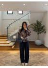 LACİVERT PİLELİ PALAZZO PANTOLON-51078