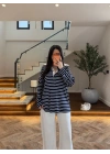 LACİVERT POLO YAKA ÇİZGİLİ BASİC -27K-000013