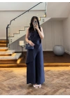 LACİVERT TASARIM TENSEL TULUM-26Y5369