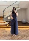 LACİVERT TASARIM TENSEL TULUM-26Y5369