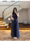 LACİVERT TASARIM TENSEL TULUM-26Y5369