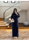 LACİVERT TEK DÜĞME KİMONO TAKIM