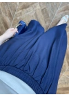 LACİVERT TENSEL ETEK -5036