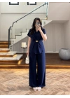 LACİVERT TOKALI BAĞCIKLI TAKIM -3983