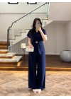 LACİVERT TOKALI BAĞCIKLI TAKIM -3983