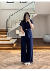 LACİVERT TOKALI BAĞCIKLI TAKIM -3983