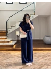 LACİVERT TOKALI BAĞCIKLI TAKIM -3983
