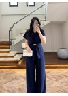 LACİVERT TOKALI BAĞCIKLI TAKIM -3983