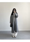 GRİ UZUN TRİKO HIRKA
