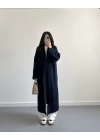 LACİVERT UZUN TRİKO HIRKA