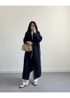 LACİVERT UZUN TRİKO HIRKA