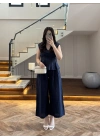 LACİVERT V YAKA BLUZ PANTOLON TAKIM -257256