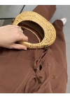 LEİLA KAHVERENGİ MÜSLİN İKİLİ TAKIM (ÖN SİPARİŞ kargolma 10 iş günü )