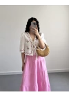 LİNA PEMBE ÇİÇEKLİ PİNTEREST BLUZ ( ÖN SİPARİŞ)