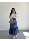 LULU İNDİGO TENSEL ETEK