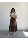 LULU KAHVE TENSEL ETEK