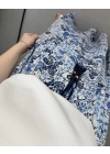 MAVİ ÇİÇEKLİ BOHEM ETEK