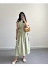 MİNT YEŞİL CROP POPLİN ETEK TAKIM