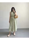 MİNT YEŞİL CROP POPLİN ETEK TAKIM