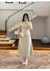 MİNT KAYIK YAKA ELBİSE -8722