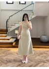 MİNT KAYIK YAKA ELBİSE -8722