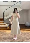 MİNT KAYIK YAKA ELBİSE -8722