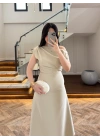 MİNT KAYIK YAKA ELBİSE -8722