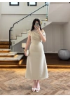 MİNT KAYIK YAKA ELBİSE -8722