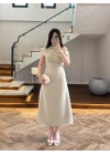 MİNT KAYIK YAKA ELBİSE -8722