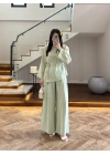MİNT OMUZ PİLİ DETAY BLUZ TAKIM-26103