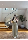 MİNT PİLELİ ARKA KAPAK DETAY PANTOLON-3939