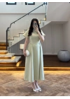 (ÖN SİPARİŞ)MİNT TAŞ DETAY ELBİSE -EU3220