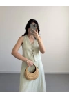 MİNT YEŞİL YELEKLİ ETEK TAKIM