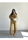 MİSTY CAMEL KETEN GÖMLEK TAKIM