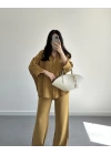 MİSTY CAMEL KETEN GÖMLEK TAKIM