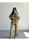 MİSTY HAKİ KETEN GÖMLEK TAKIM