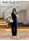 MSD LACİVERT SIFIR KOL YELEK TAKIM-8602