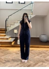 MSD LACİVERT SIFIR KOL YELEK TAKIM-8602
