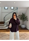 MÜRDÜM BAĞCIKLI DİK YAKA GÖMLEK-5566