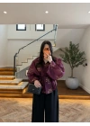 MÜRDÜM BELDEN OTURTMALI ORGANZE GÖMLEK-EU5233