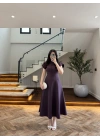 MÜRDÜM DÜĞME DETAY ELBİSE - 3201