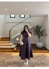 MÜRDÜM DÜĞME DETAY ELBİSE - 3201