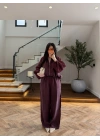 MÜRDÜM GARNİLİ BOMBER PANTOLON TAKIM-51458