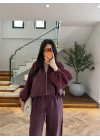 MÜRDÜM GARNİLİ BOMBER PANTOLON TAKIM-51458