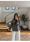 HAKİ GENİŞ KOL DETAY GÖMLEK -5568