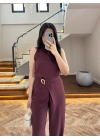 MÜRDÜM HALTER YAKA BLUZ TAKIM-9160