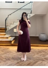 MÜRDÜM KAYIK YAKA ELBİSE -8722
