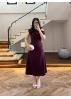 MÜRDÜM KAYIK YAKA ELBİSE -8722